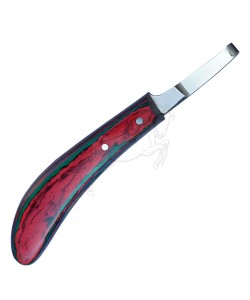 Narrow Blade Hoof Knife With Colored Handle